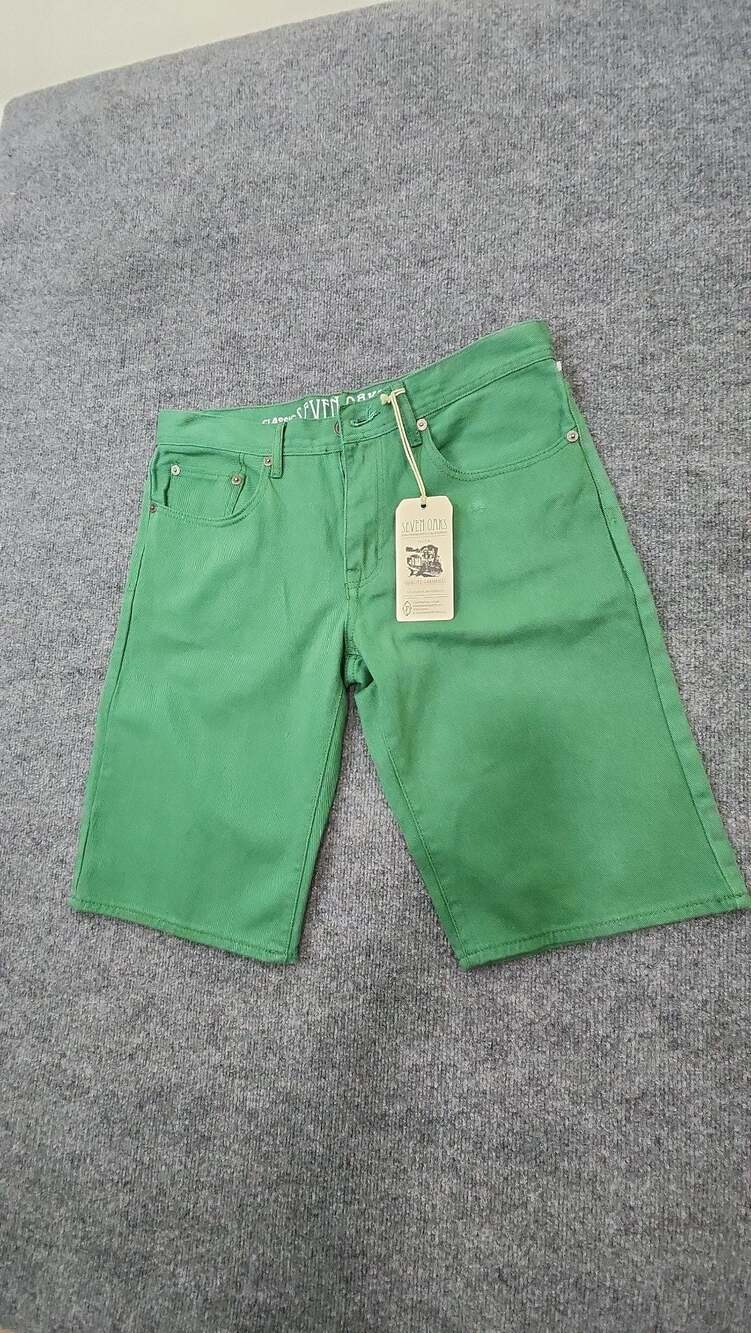 Seven Oaks Green Denim Shorts Size 34